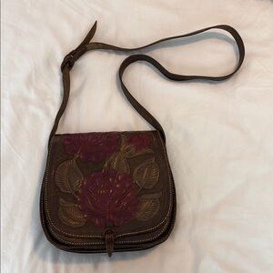 Floral Leather Bag